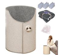 Under Desk Heater for Office and Home Use, Portable Space Heater with Foldable Design,Quiet Operation, Thermostat Control,Auto Shut-Off, Effective Leg Heater Under Desk and Foot Warming Comfort (#2)