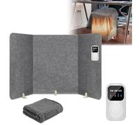 Under Desk Heater for Office with Blanket, Foldable Space Heater Under Desk Leg Warmer for Office with Timer and Thermostat Quiet and Small Space Foot Warmer for Office and Home,Grey-General