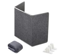 Under Desk Heater Panel with Blanket, Foldable Space Heater Kotatsu Heater with Timer and Thermostat Quiet and Small Space Foot Warmer for Office and Home,Grey-General