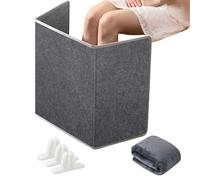 Under Desk Heater with Blanket, Foldable Space Heater Office Heater Under Desk Quiet with Timer and Thermostat Quiet and Small Space Foot Warmer for Office and Home,Grey-General