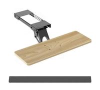 Under Desk Keyboard Drawer Adjustable Height & Angle Smooth Sliding Stable Support Holds Up to 25kg Ideal for Home & Office PC Use