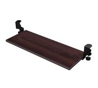 Under Desk Keyboard Tray Adjustable Drawer No Drill Computer Keyboard Holder for 1 4.5 cm Thick Desks Brown (64cm 25.2inch) Space Saving Design