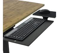 Under-Desk Keyboard Tray, Adjustable Ergonomic Keyboard Drawer, Pull-out Tiltable Keyboard Platform with Mouse Pad, Fits Most Desks, Black