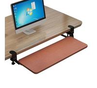 Under Desk Keyboard Tray Pull Out Mouse & Keyboard C Clamp Drawer Sliding Computer Storage Solution for Home/Office Ergonomic Design - C-75x24cm