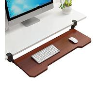 Under Desk Keyboard Tray with Desk Extender Easy Installation without Screws Includes 2 CClamps for Secure Mounting SpaceSaving and Adjustable Design