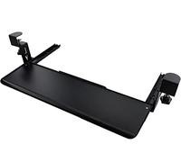 Under-desk Keyboard Tray with Lockable Sliding Drawer, Space-Saving Computer Desk Extension for Keyboard & Mouse, Efficient Storage Solution for Home Office