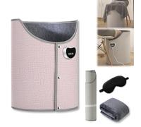Under Desk Leg Warmer, 2026 New Foldable Space Heater with Blanket, Portable Under Desk Foot & Leg Warmer for Work-Place and Home (Pink,Mechanical Version)