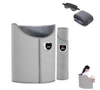 Under Desk Leg Warmer, 2026 Portable 5-Speed Adjustment Under The Desk Leg Warmer, 360° Fully Enclosed Heating, Vertical Foot Knee Heater for Home (Gray)