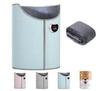 Under Desk Leg Warmer, Folding Electric Feet Heater, Office Space Heater Under Desk, Portable Heated Foot & Knee (Blue)