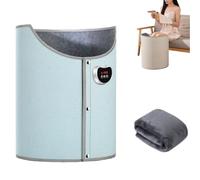 Under Desk Leg Warmer for Office, Portable 8-Speed Adjustment Under The Desk Leg Warmer, 360° Fully Enclosed Heating, Vertical Foot Knee Heater for Home (Blue)