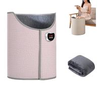 Under Desk Leg Warmer for Office, Portable 8-Speed Adjustment Under The Desk Leg Warmer, 360° Fully Enclosed Heating, Vertical Foot Knee Heater for Home (Pink)