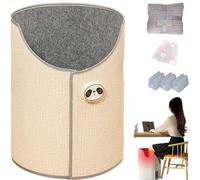 Under Desk Leg Warmer & Office Heater, 6 Heat Settings & 2H Timer for Personalized Warmth, 5-Second Quick Heat Foldable Blanket, Safe Low-Noise Foot Warmer (Yellow)