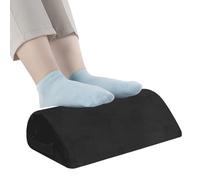 Under Desk Memory Foam Footrest - Ergonomic Foot Rest with Handle | Space Saving Portable Foot Rest Cushion for Office, Home & Travel - Support