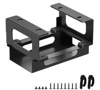 Under Desk Mount Fit for CalDigit Dock, Thunderbolt 3/4 Dock Holder, Compatible with CalDigit TS3 Plus/TS4/TS5, Adjustable Width with Cable Straps