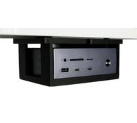 Under Desk Mount Fits UGREEN Revodok Pro 314 (14-in-1) - Glue or Screw, Sturdy Mounting