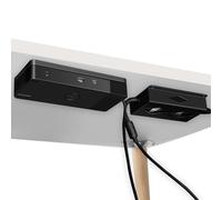 Under Desk Mount for Dell WD19 / WD19S / WD19TBS / WD19TB / WD22TB4 Dock + Power Bricks (for 180W and 130W), Docking Station & Power Bricks Holder