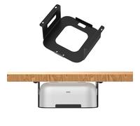 Under Desk Mount Holder for HP USB-C G6 Dock, Fits Thunderbolt 4 (100W/180W/280W) and USB-C 100W Models, Metal Under-Desk Bracket, Easy Install with Hardware(Black Holder Only)