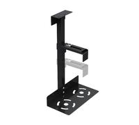 Under Desk PC Stand - Adjustable Metal CPU Desktop Stand For Home Office | Support For PC Under The Computer Desk | Punching Technology By M