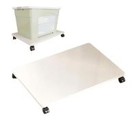 Under Desk Printer Stand with Wheels - Rolling Shelf for Printers Appliances & Plants - Versatile Storage Solution for Home & Office - Ideal for Living & Meeting Rooms