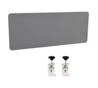 Under Desk Privacy Panel 24" Clamp On Modesty Screen for Office Desks 32" 38" 40" Long Ideal for Workstations & Reception Areas Enhance Privacy & Focus