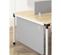 Under Desk Privacy Panel Divider No Drilling, Soundproof Modesty Panel for Office Desks Standing Workstation, Desk Privacy Divider Skirt Partition for Hidden Cables(Light gray,70x60cm/27.6x23.6in)