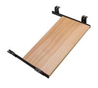 Under Desk Sliding Keyboard Tray - Ergonomic Wooden Platform for Keyboard & Mouse, Easy Installation for Optimal Workspace Organization
