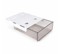 Under Desk Storage Drawer, Pull-Out, Bagged, Light Grey