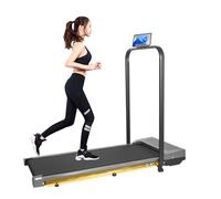 Under Desk Treadmill Foldable with Incline App Remote Control Bluetooth Speaker Holder Spacious Walking Running Pad Machine Adjustable Speeds LED Display for Home or Office (Grey)