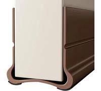 Under Door Draft Stopper, Silicone Door Bottom Seal Strip, Weather Stripping Under Gap Filler for Noise, Dust, Air and Energy Saving(Brown)