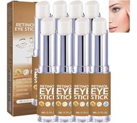 Under Eye Brightener Balm Stick, Retinol Eye Stick with Collagen, Lumibalm for Under Eye Bags, Eye Brightening Balm, Under Eye Balm Stick Hydrating, Under Eye Cream for Puffiness and Bags (8Pcs)