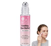 Under Eye Brightener with Cooling Metal Rollerball,Under Eye Roller,Ceramide & Caffeine Eye Serum,Rollerball Eye Serum with 360° Ice Feeling Massage Head,Eye Bags Remover Women&Men,Fine Lines,Wrinkles