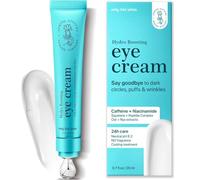 Under Eye Cream for Dark Circles and Puffiness: Caffeine Eye Cream for Whitening with Niacinamide, Squalane, Peptide Complex, Korean Skin Care Formula - Zinc Roller - Puffy Eyes