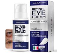 Under Eye Cream for Puffiness and Bags Under Eyes, Eye Bags Treatment for Men & Women - Anti Wrinkle Cream for Dark Circles, Baggy Eyes Treatment for Women with Retinol, Hyaluronic Acid & Caffeine