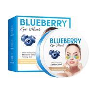 Under Eye Gel Patches - 60 Pcs Eye Mask Anti-Aging Collagen Hyaluronic Acid Moisturizing Under Eye Mask for Removing Dark Circles (B, Blueberry)