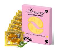 Under Eye Gel Patches | Collagen & Hyaluronic Acid | Reduce Dark Circles, Puffy Eyes, Undereye Bags & Wrinkles | Vegan & Cruelty-Free Skin care Set | Skincare by Bemacar (24 Pairs)