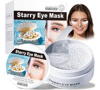 Under Eye Gel Patches for Dark Circles and Puffy Eyes - 30 Pairs Collagen Hydrogel Eye Mask, Anti Aging Treatment for Wrinkles & Fine Lines, Hydrating Skincare for Men & Women (Pearl)