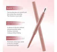 Under Eye Highlighter, Two-color Silkworm Eye Highlighting Stick, 2.5g Eyeshadow for Dark Circles Women Youth Girl Face Makeup Birthday Stage Performance