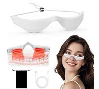 Under-Eye Light Therapy Device with Eye Massage, Dark Circle Treatment, White (White)