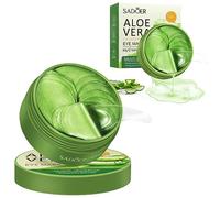 Under Eye Mask - 60 Aloe Vera Patches - Fight Puffy Eyes, Dark Circles, Fine Lines & Wrinkles with Pure Natural Extracts
