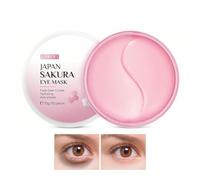 Under Eye Patches 50 Pads Collagen Eye Mask Sakura Gel Pad Reduce Dark Circles & Fine Lines & Puffy Eye Bags - Tighten, Smooth, Moisturize - Cooling Under Eye Hydrating Mask