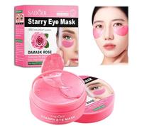 Under Eye Patches, Collagen Under Eye Mask, Dark Circles Under Eye Treatment, Puffy Eyes Bags Under Eyes Removal, Anti-Aging, Reduce Wrinkle, Skincare, Hydrating - 30 Pairs (Rose)