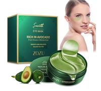 Under Eye Patches, Collagen Under Eye Mask, Dark Circles Under Eye Treatment, Puffy Eyes Bags Under Eyes Removal, Anti-Aging, Reduce Wrinkle, Skincare, Hydrating - 30 Pairs (Avocado)