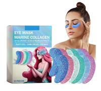 Under Eye Patches,Eye Patch with Natural Marine Collagen, Pearl Natural Gel Eye Mask,Hyaluronic Acid Eye Patches for Puffy Eyes,Dark Circles & Puffiness,Skincare,Independent Package 12 PIECES