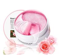 Under Eye Patches Masks,Natural Rose Cooling Eye Masks For Puffy Eyes,Collagen Eye Patches Korean Skincare,Anti Wrinkle Patches And Eye Bags Remover,Dark Circles Under Eye Women 60pcs (Rose)