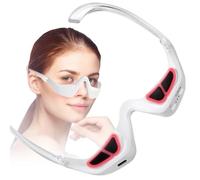 Under Eye Red Light Therapy Device, 3D Wearable Eye Care Massager, Rechargeable Beauty Glasses with 2 Modes, for Rest, Reading, Travel Use
