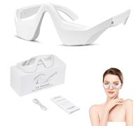 Under-Eye Red Light Therapy Device, EMS Microcurrent Eye Protector,Microcurrent Led Infrared Therapy Eyes Massager for Reduce Dark Circles Puffiness Wrinkles Relax Eye,Under Eye Red Light Therapys