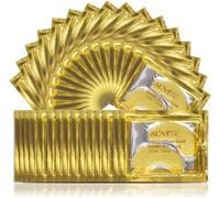 Under Eye Treatment Mask - Collagen 24k Gold Under Eye Gel Pads Reduce Dark Circles and Puffy Eyes, Anti Wrinkle, Soothing Dry Lines, Self Care Eye Patches 25 Pairs - Individually packaged