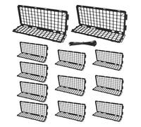 Under Furniture Blocker, Cat Toy Stopper, Bed Barrier, Easy Install Fit, Lightweight PP Build, Home Bedroom Playroom Use, 37x12x16.5cm/14.57x4.72x6.5 inches, 12 Pieces