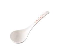 Under-glaze color ceramic perforated tableware creative home-big spoon-red networking