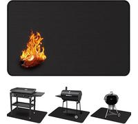 Under Grill Mat for Outdoor Grill,Double-Sided Fireproof Grill Pad,Indoor Fireplace/Fire Pit Mat,Oil-Proof Waterproof BBQ Protector for Decks and Patios 20 * 24 inch(16 * 24 inch)